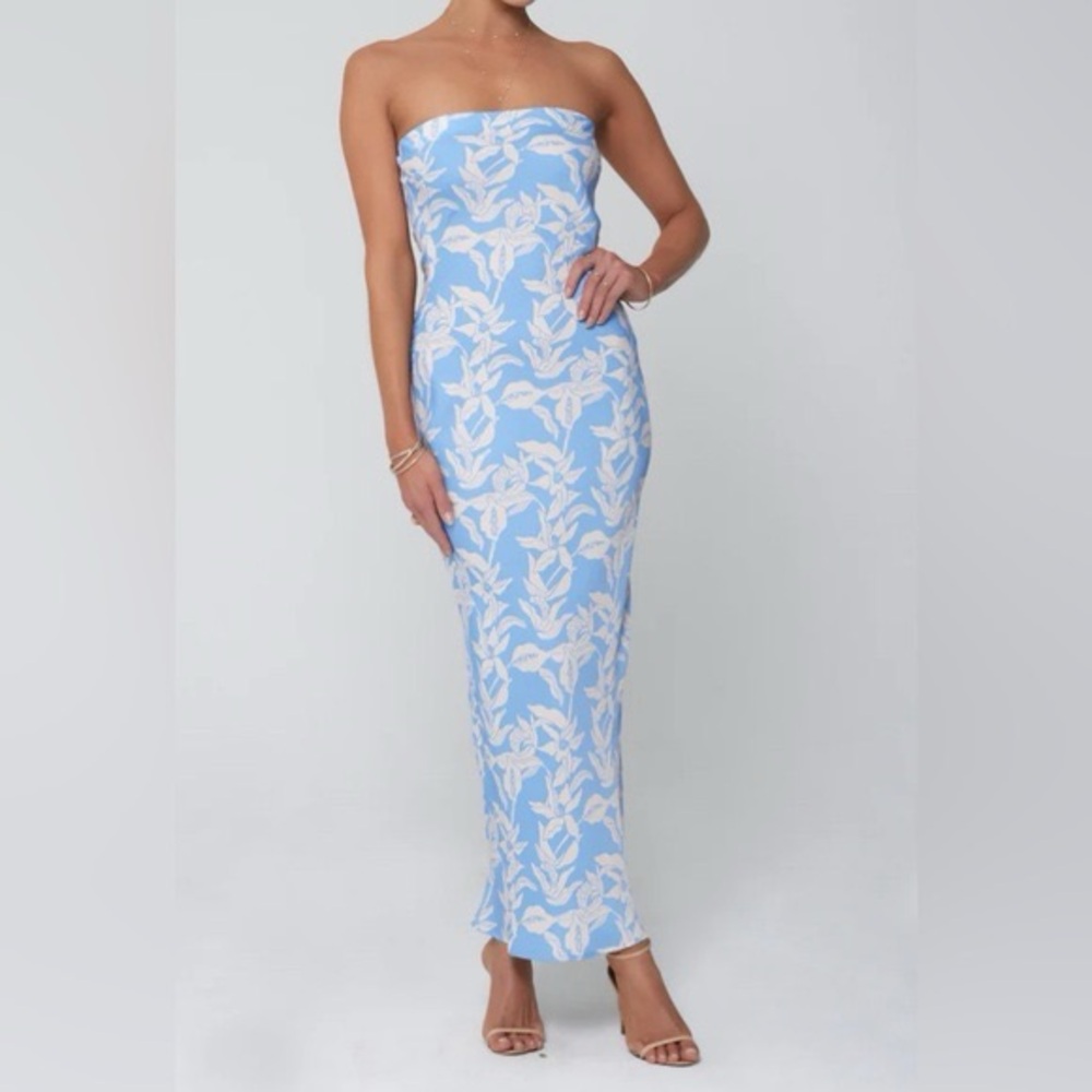 RESA x Jojo Anna Slip Midi Dress in Malibu